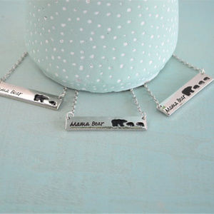 Mama Bear X3 Cubs Necklace